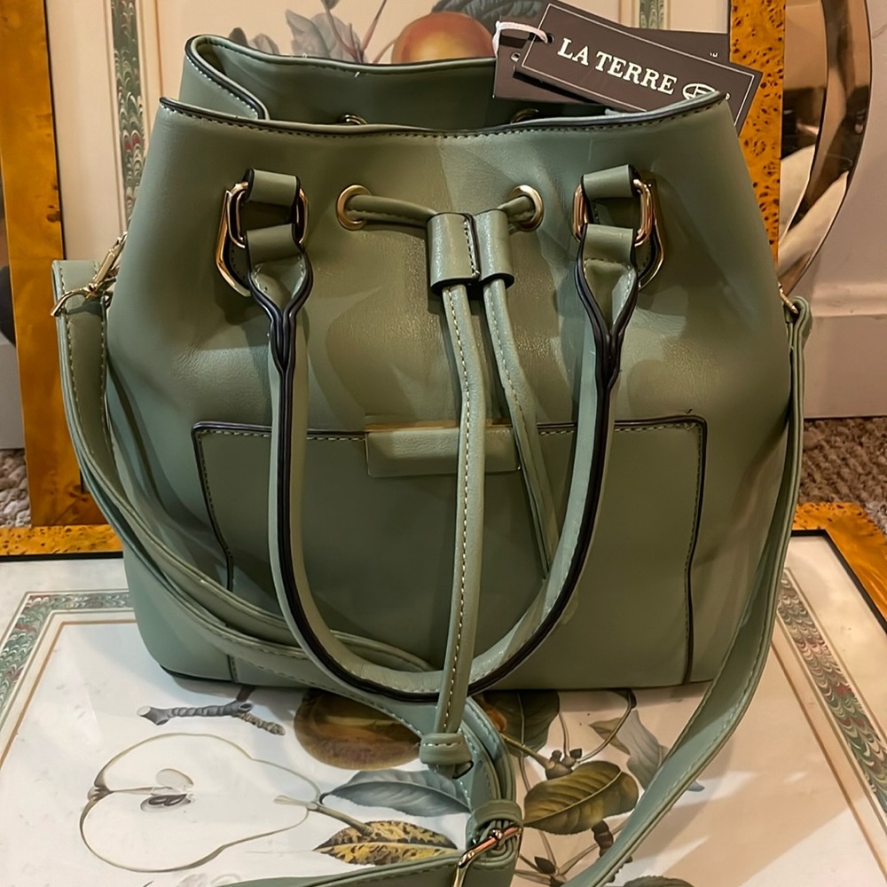 NWT Pistachio Green Bag